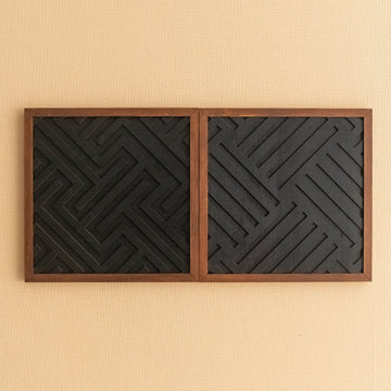 Wooden Geometric Wall Art Panel, Modern wall decor and art Y73