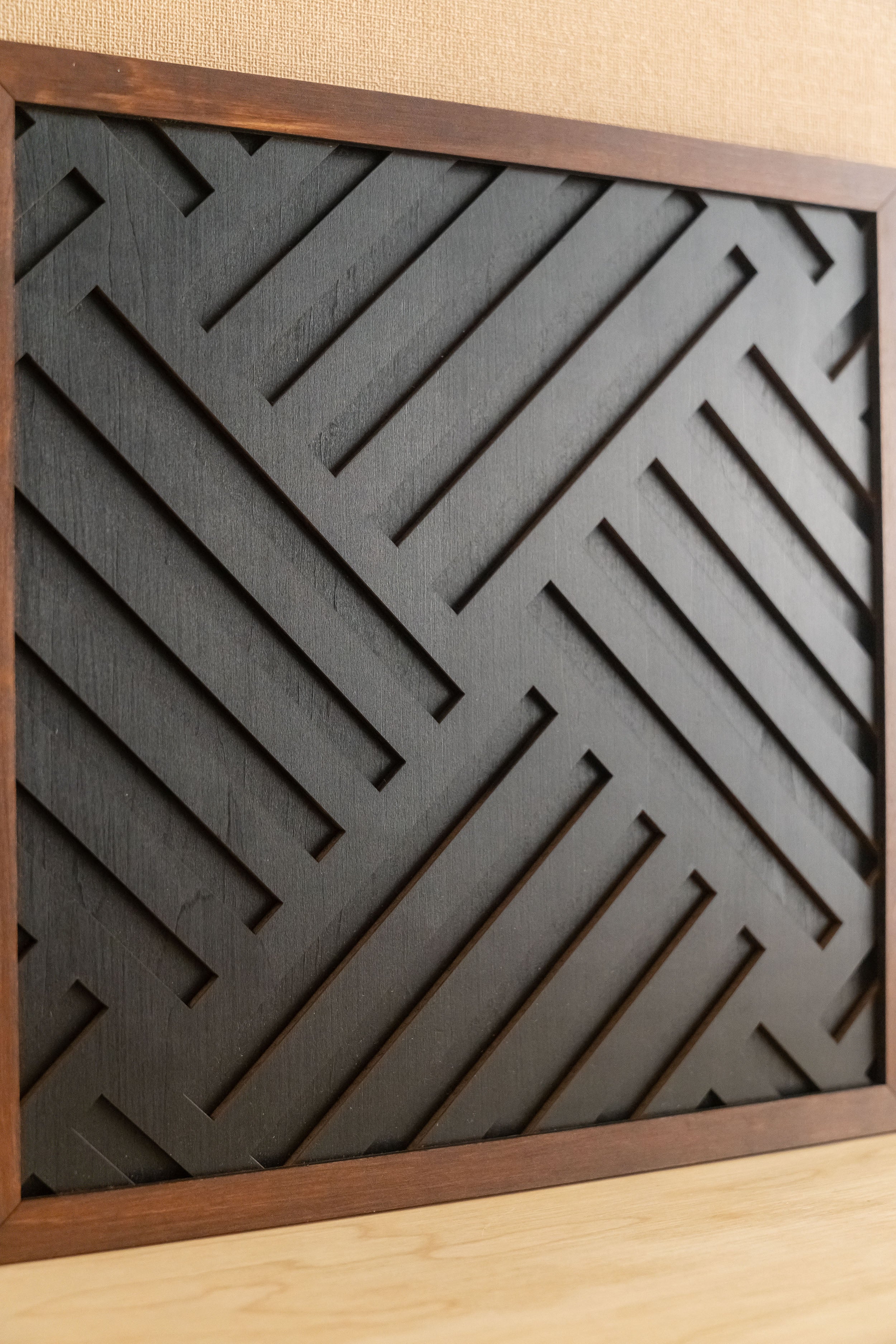 Wooden Geometric Wall Art Panel, Modern wall decor and art Y73