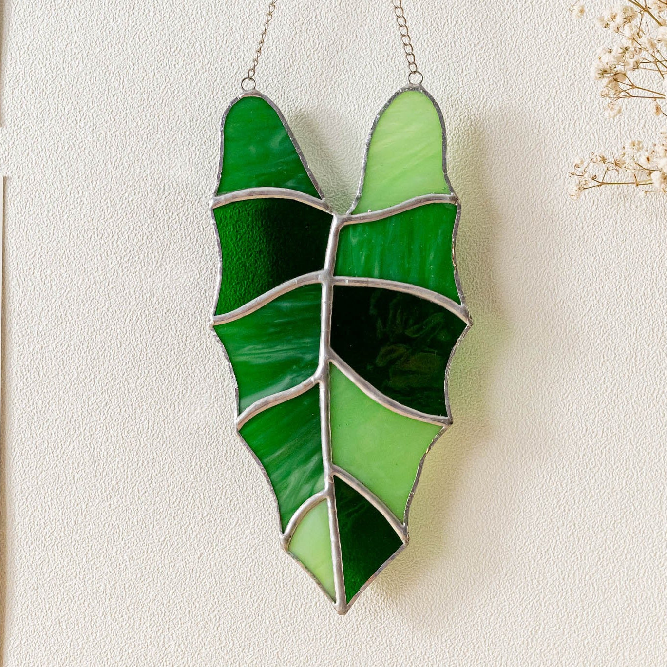 Leaf Stained Glass for Decorative glass windows, art F37