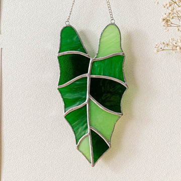 Leaf Stained Glass for Decorative glass windows, art F37