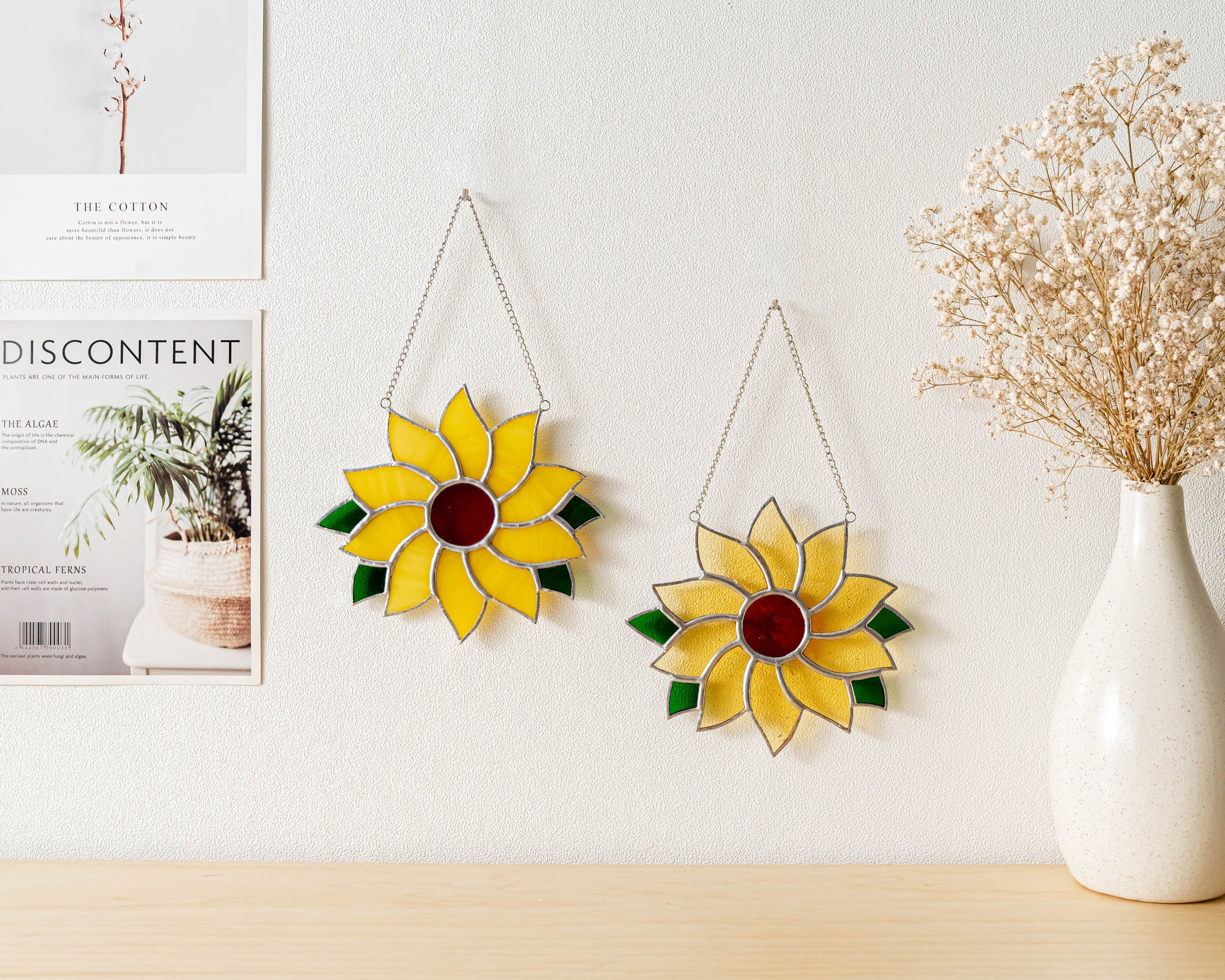 Flower Stained Glass Suncatcher and Window Arts F53