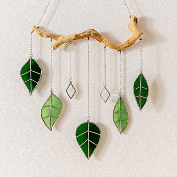 Stained Glass Wind Chime Decor, Beautiful wind chimes F26