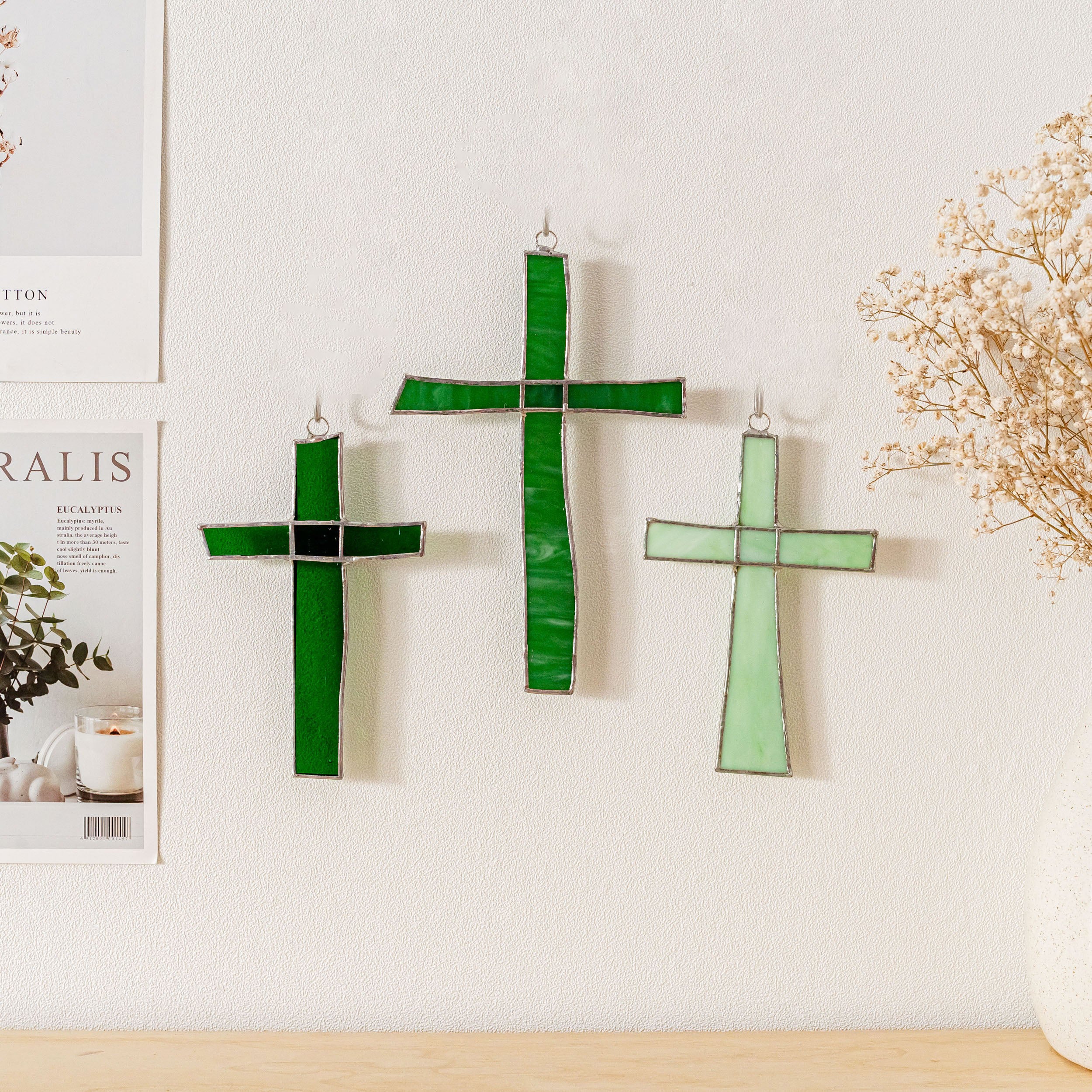 Stained Glass Cross For Christian Wall Decor And Meaningful Gift