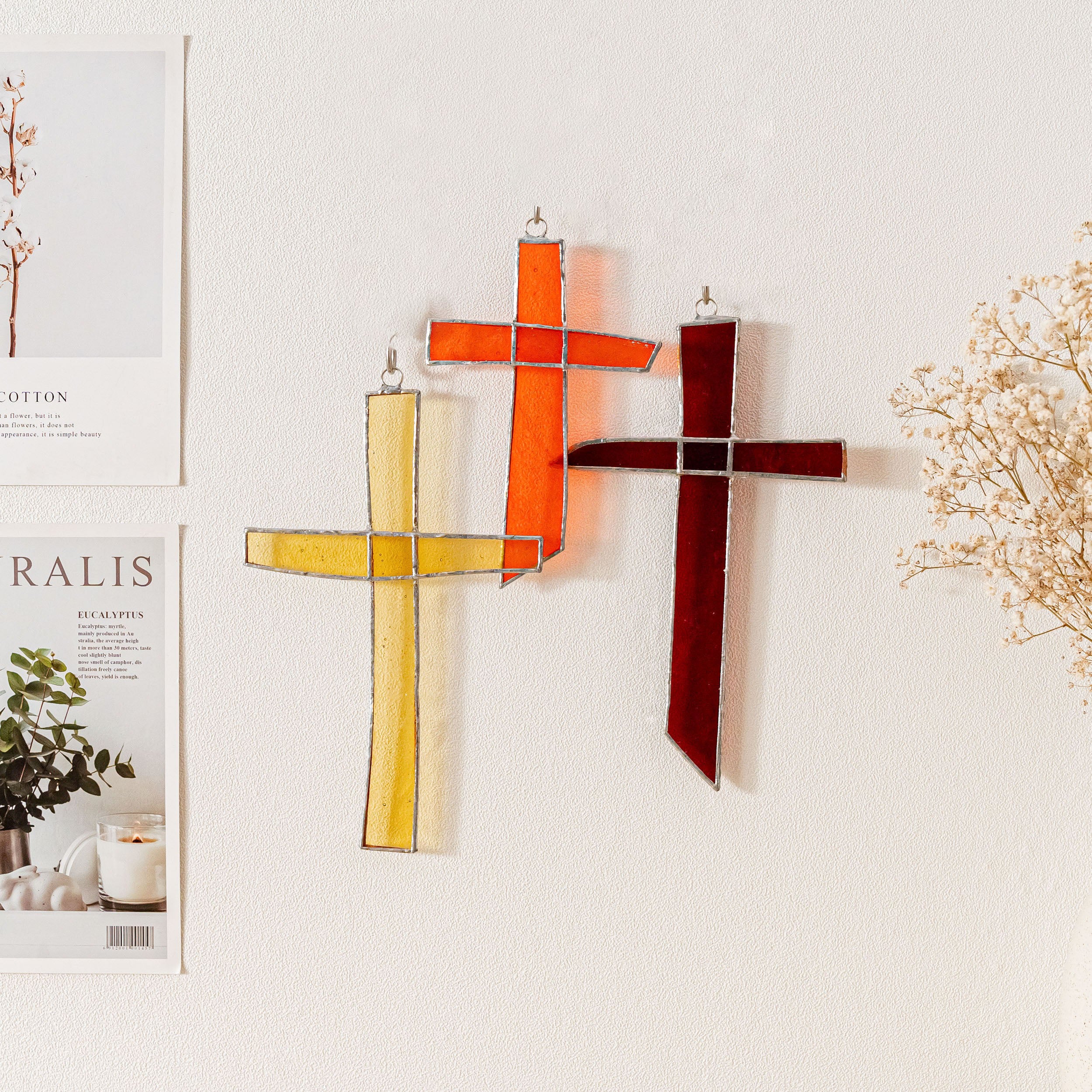 Stained Glass Cross For Christian Wall Decor And Meaningful Gift