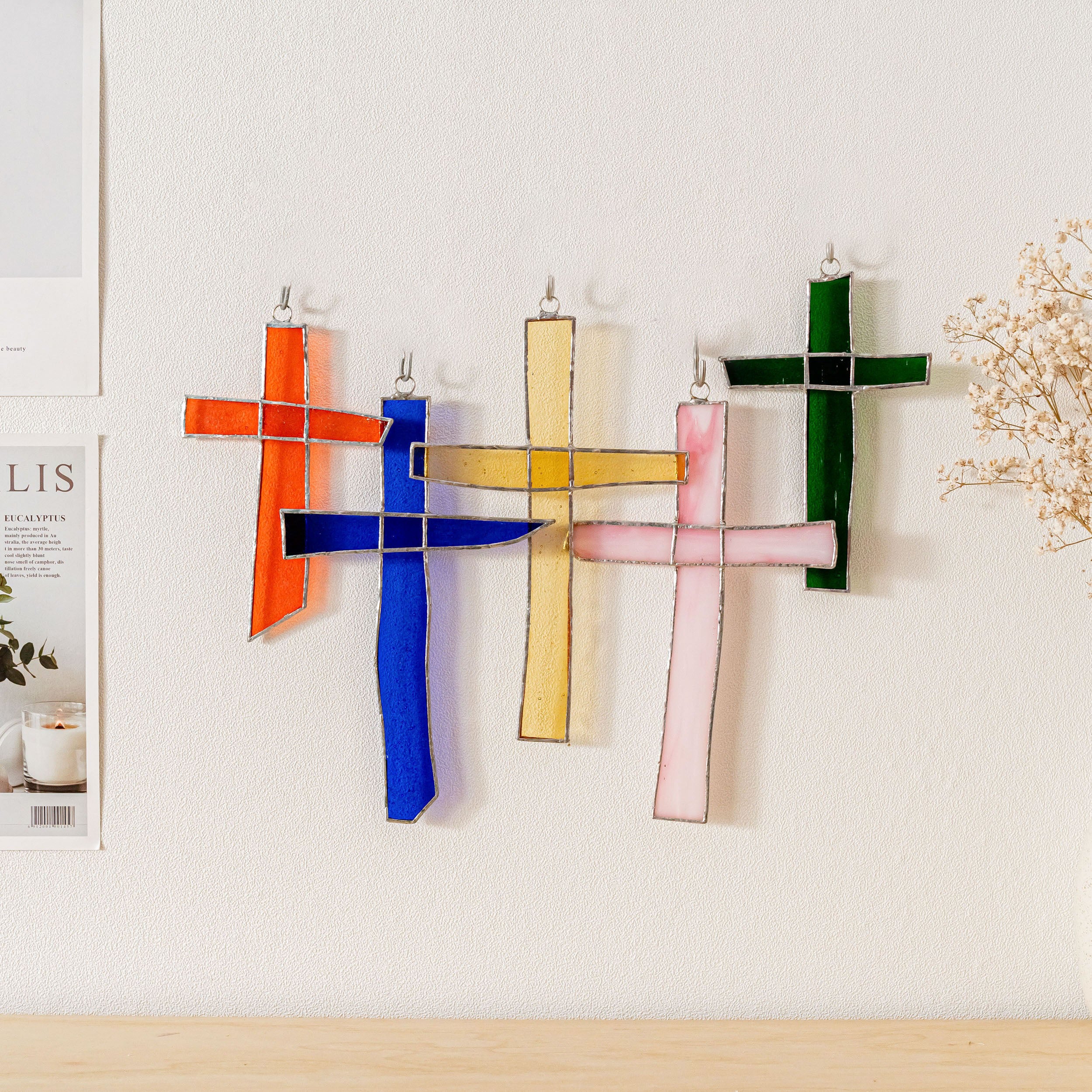 Stained Glass Cross For Christian Wall Decor And Meaningful Gift