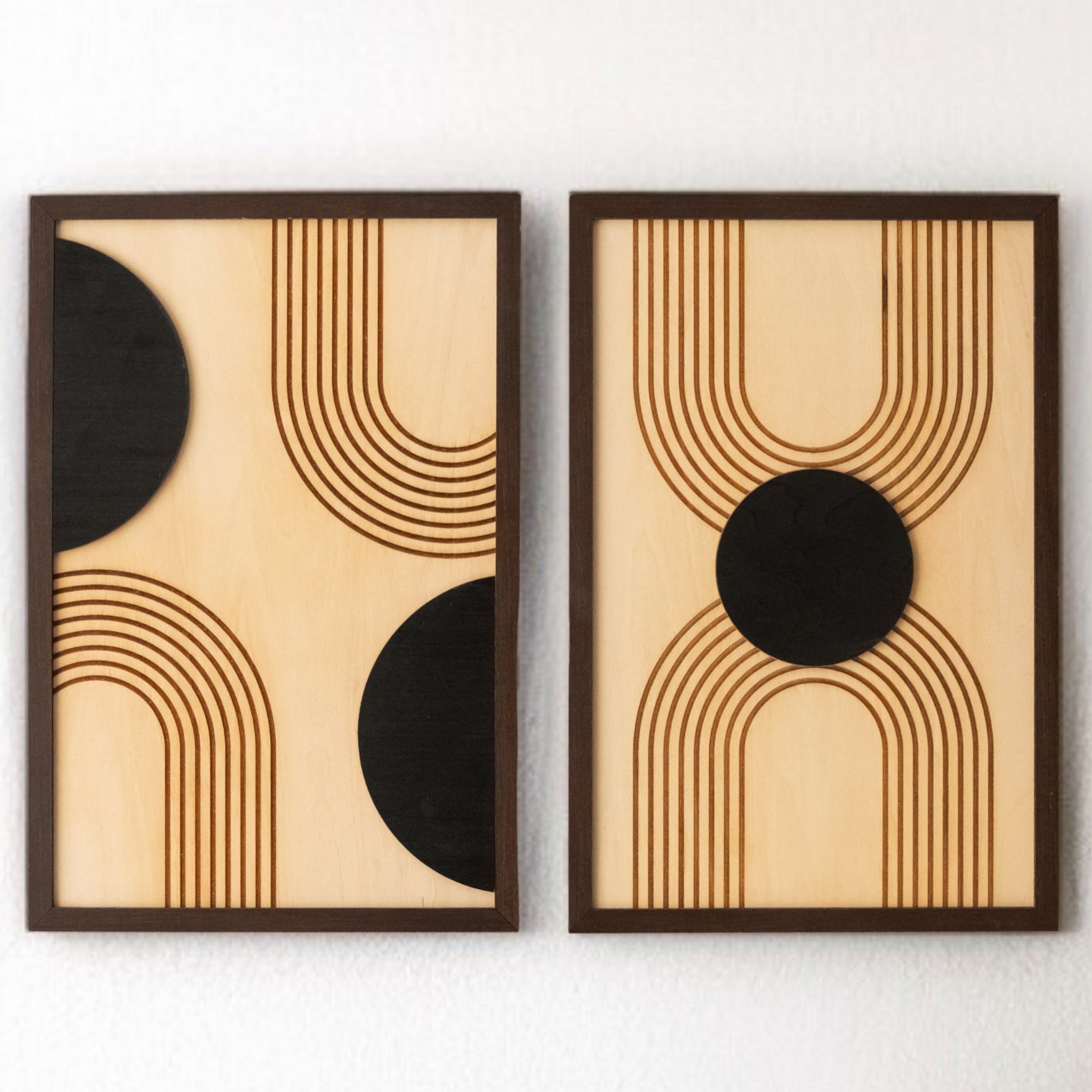 Wooden Wall Art Wood Decor for Boho Modern Interiors Y61