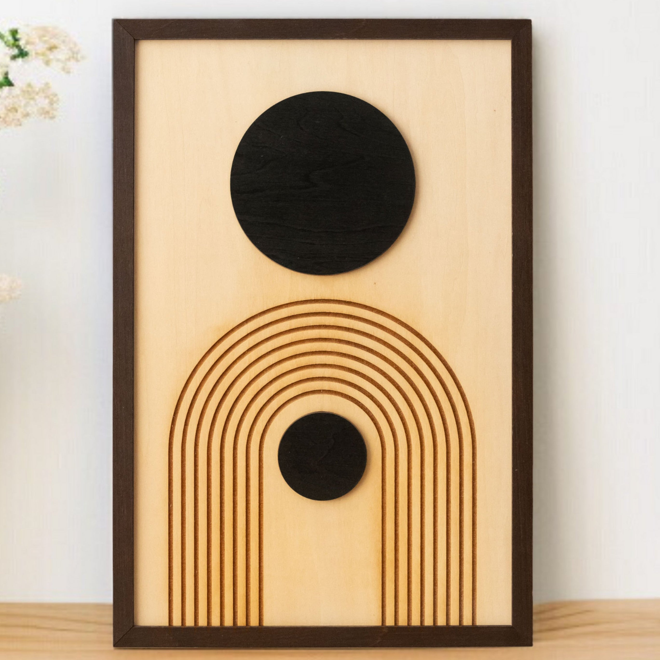 Wooden Wall Art Wood Decor for Boho Modern Interiors Y61