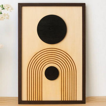 Wooden Wall Art Wood Decor for Boho Modern Interiors Y61