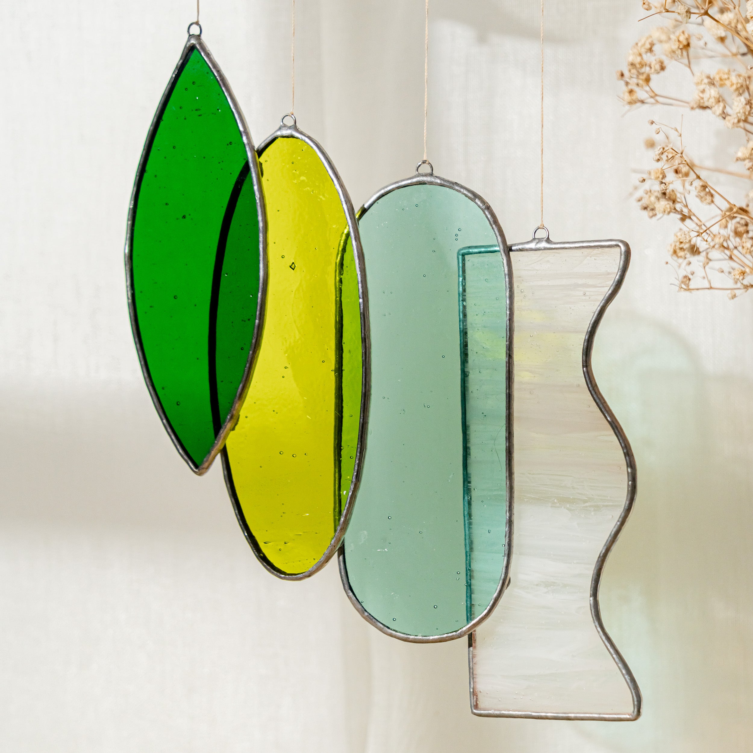 Stained Glass Wind Chime Decor for Window decor, art F89