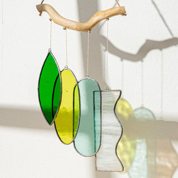 Stained Glass Wind Chime Decor for Window decor, art F89