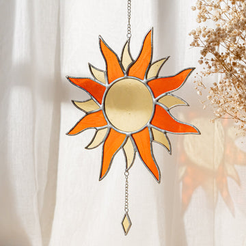 Sun Stained Glass decor and Stained Glass F18