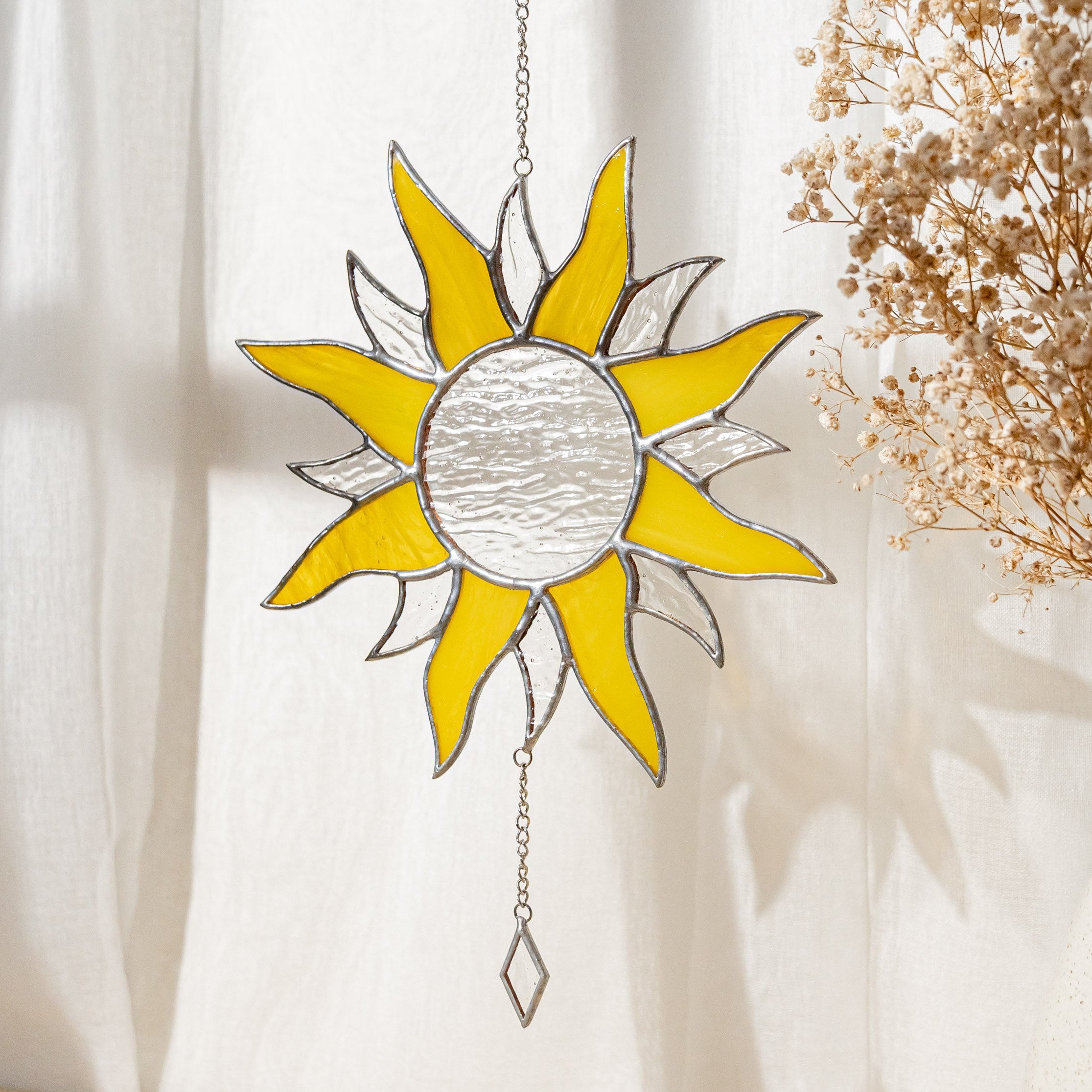 Sun Stained Glass decor and Wall Decor F18