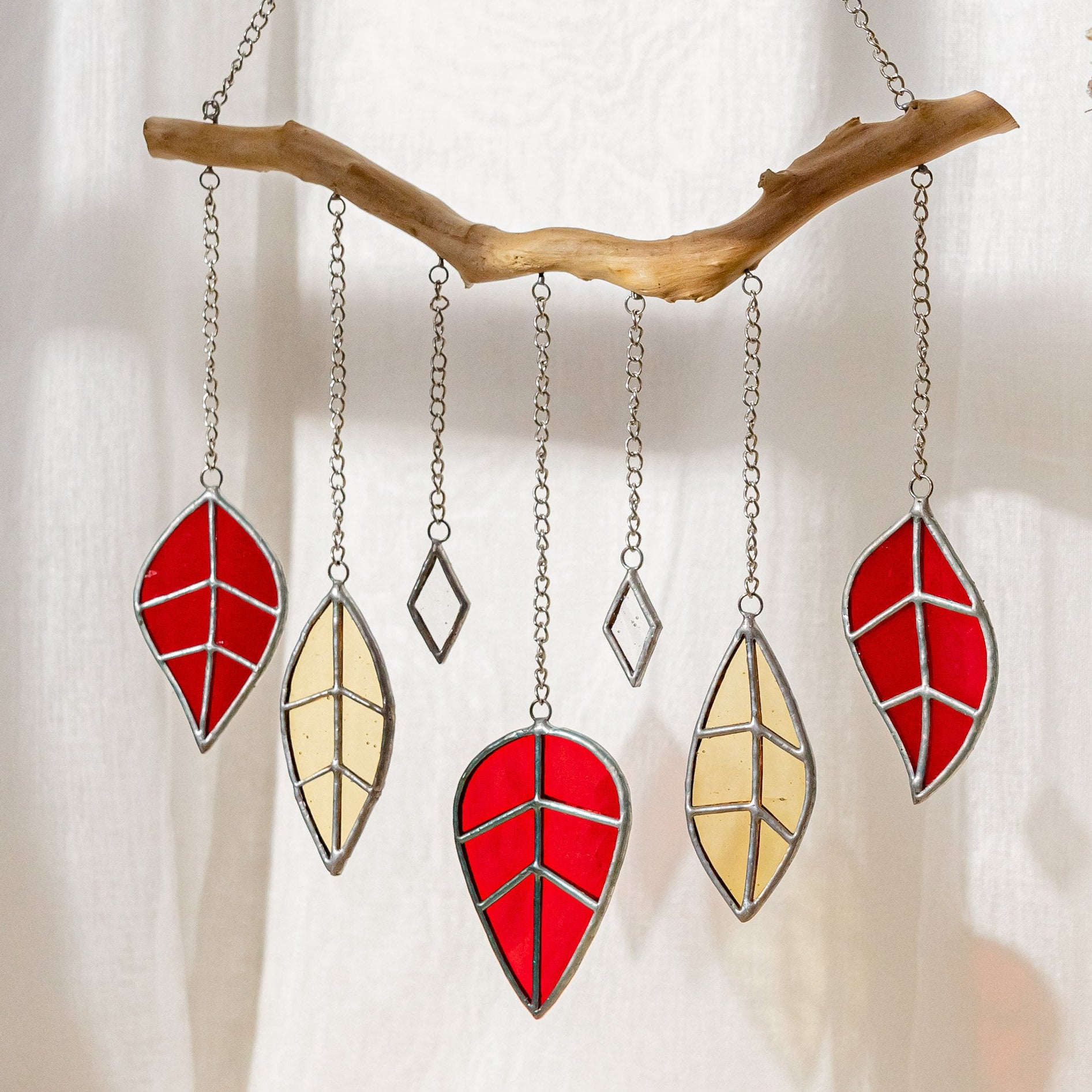 Stained Glass Wind Chime Decor for Window decor, art F26