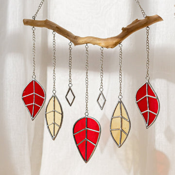 Stained Glass Wind Chime Decor for Window decor, art F26