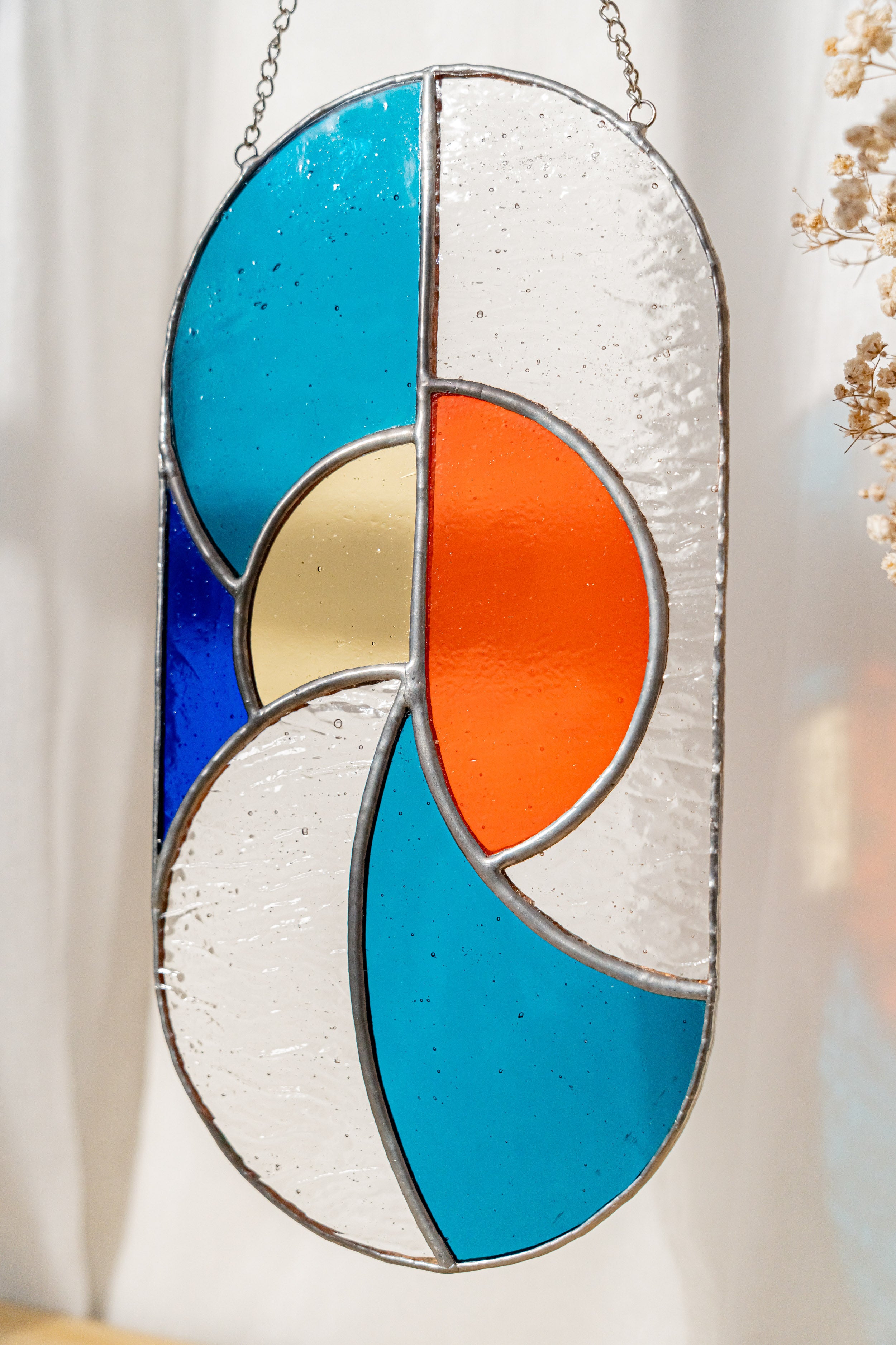Stained Glass Ghost Wall Hanging decor and Wall hanging F61