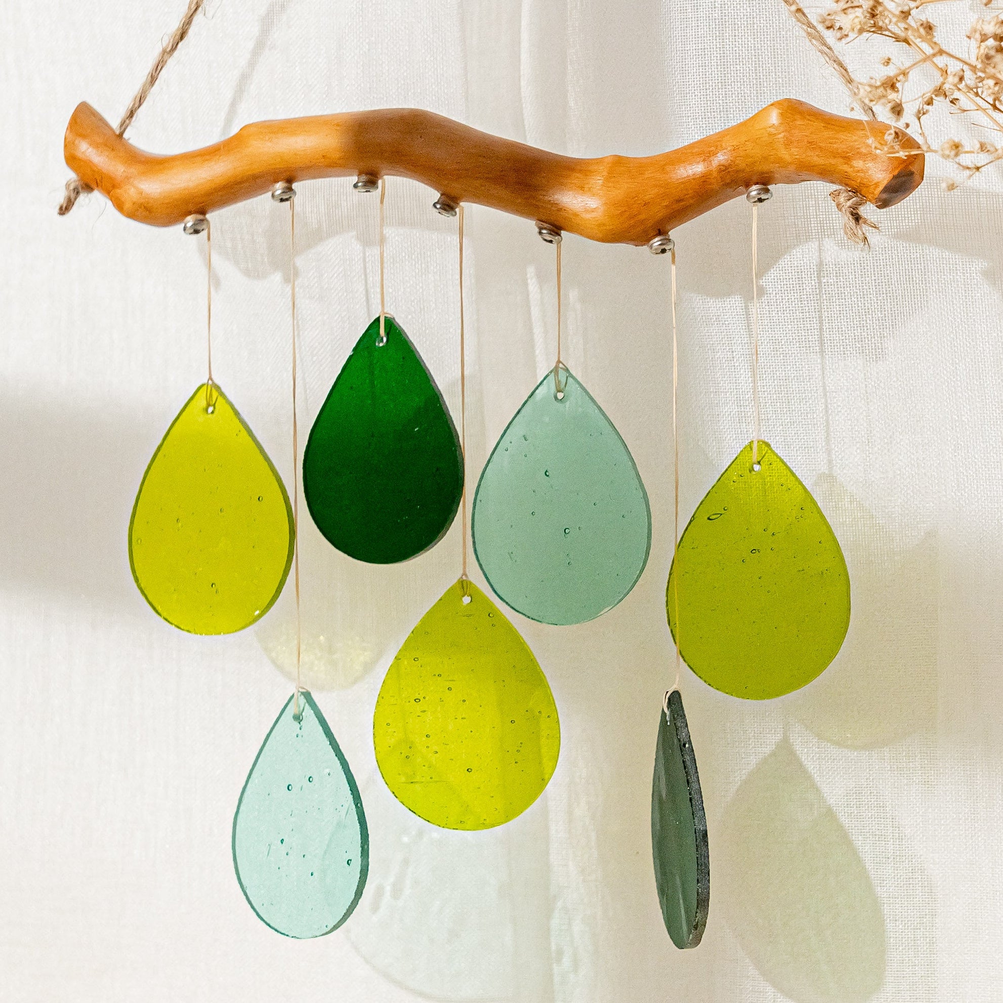 Stained Glass Wind Chimes, Beautiful glass wind chimes F69