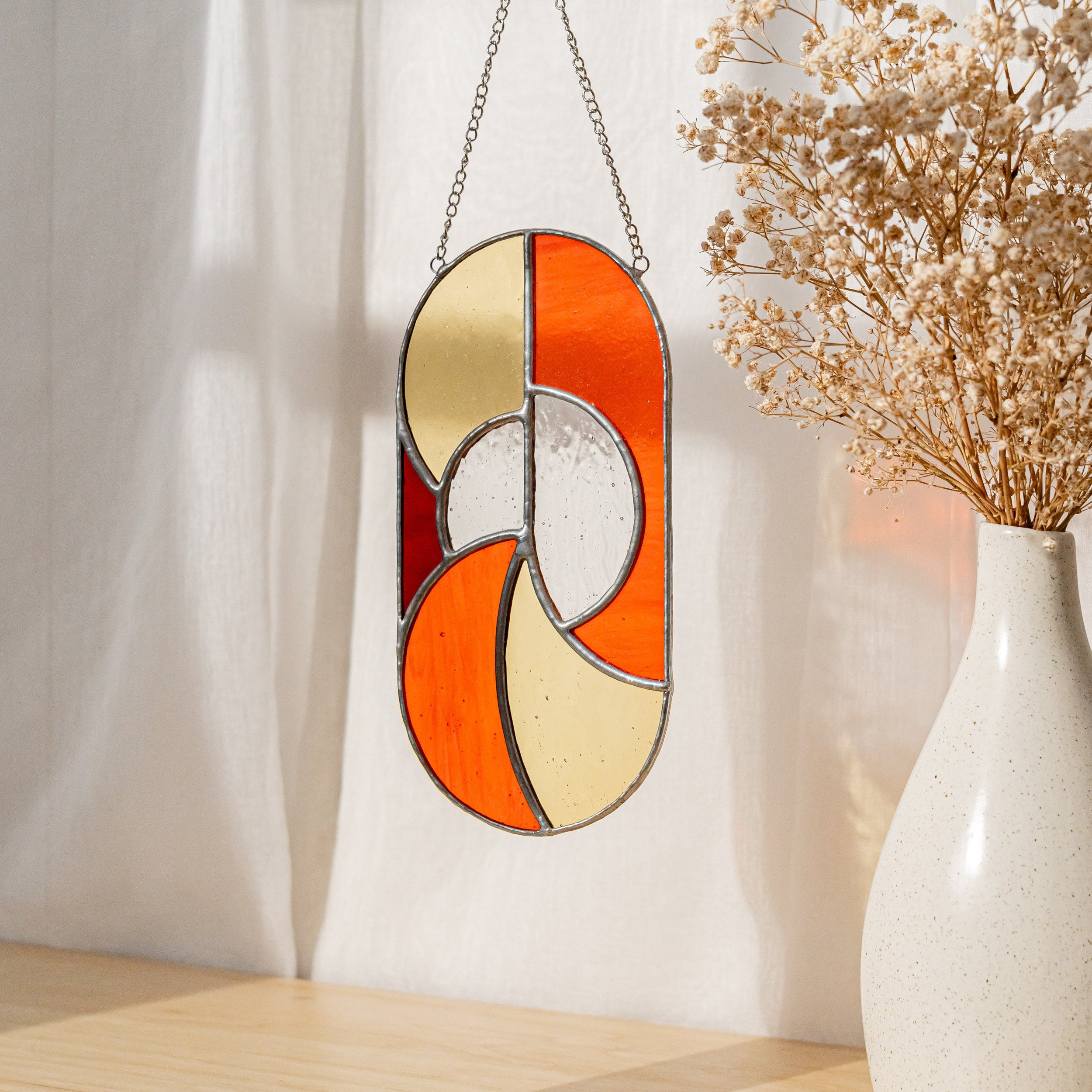 Stained Glass Ghost Wall Hanging decor and Wall hanging F61