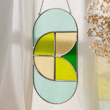 Stained Glass Abstract Suncatcher glass and Window Stained Glass F64