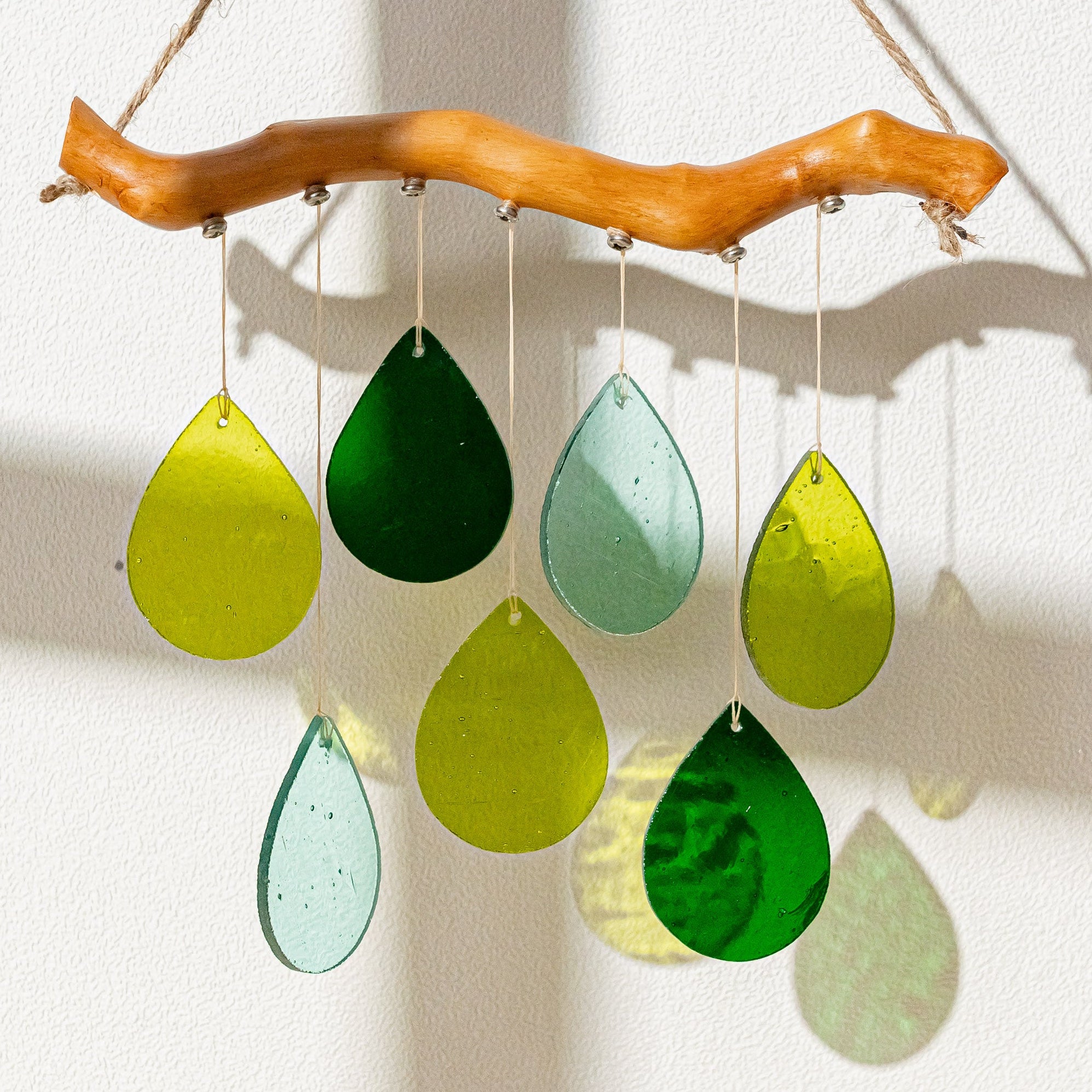 Stained Glass Wind Chimes, Beautiful glass wind chimes F69