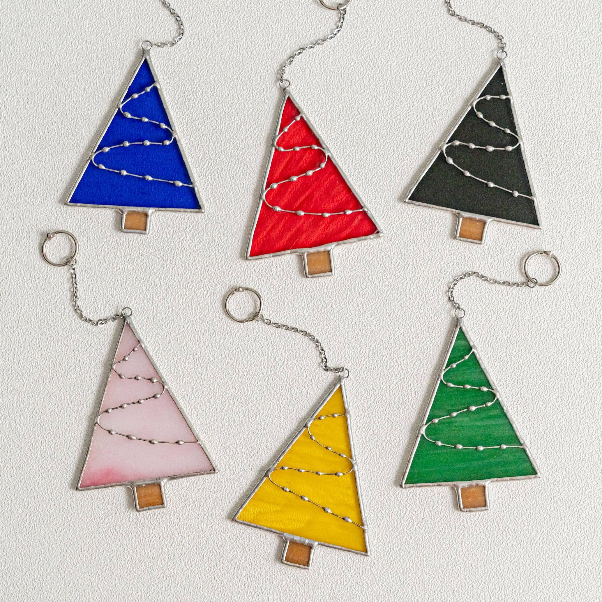 Christmas Tree Stained Glass for Christmas Decor and Rustic F91