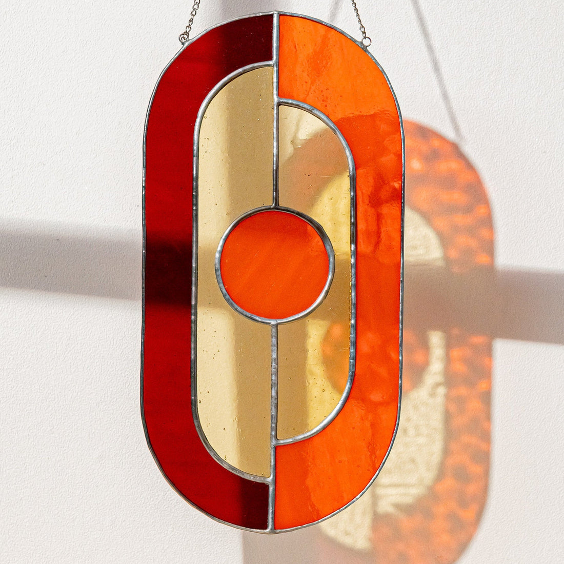 Stained Glass Abstract Suncatcher glass and Window Stained Glass F60