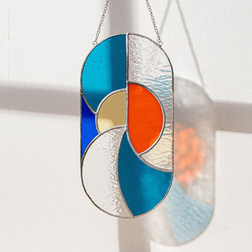 Stained Glass Ghost Wall Hanging decor and Wall hanging F61