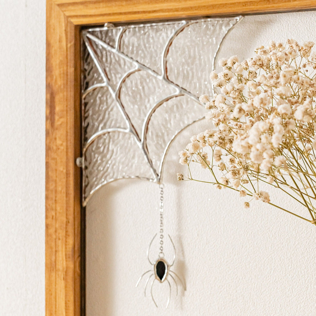 Halloween Stained Glass Web Spider Decor for Halloween ornaments Q16