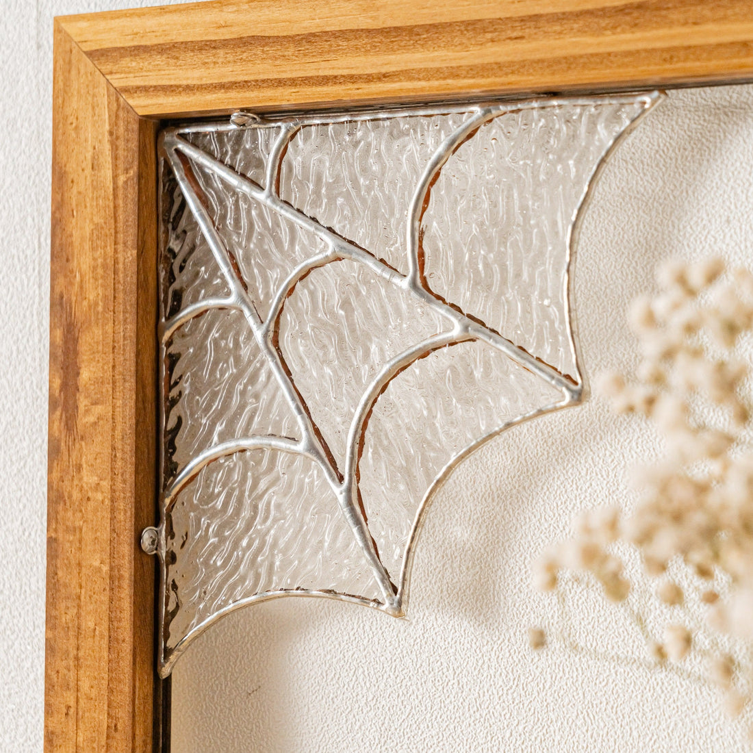 Halloween Stained Glass Web Spider Decor, Cute halloween decorations Q16
