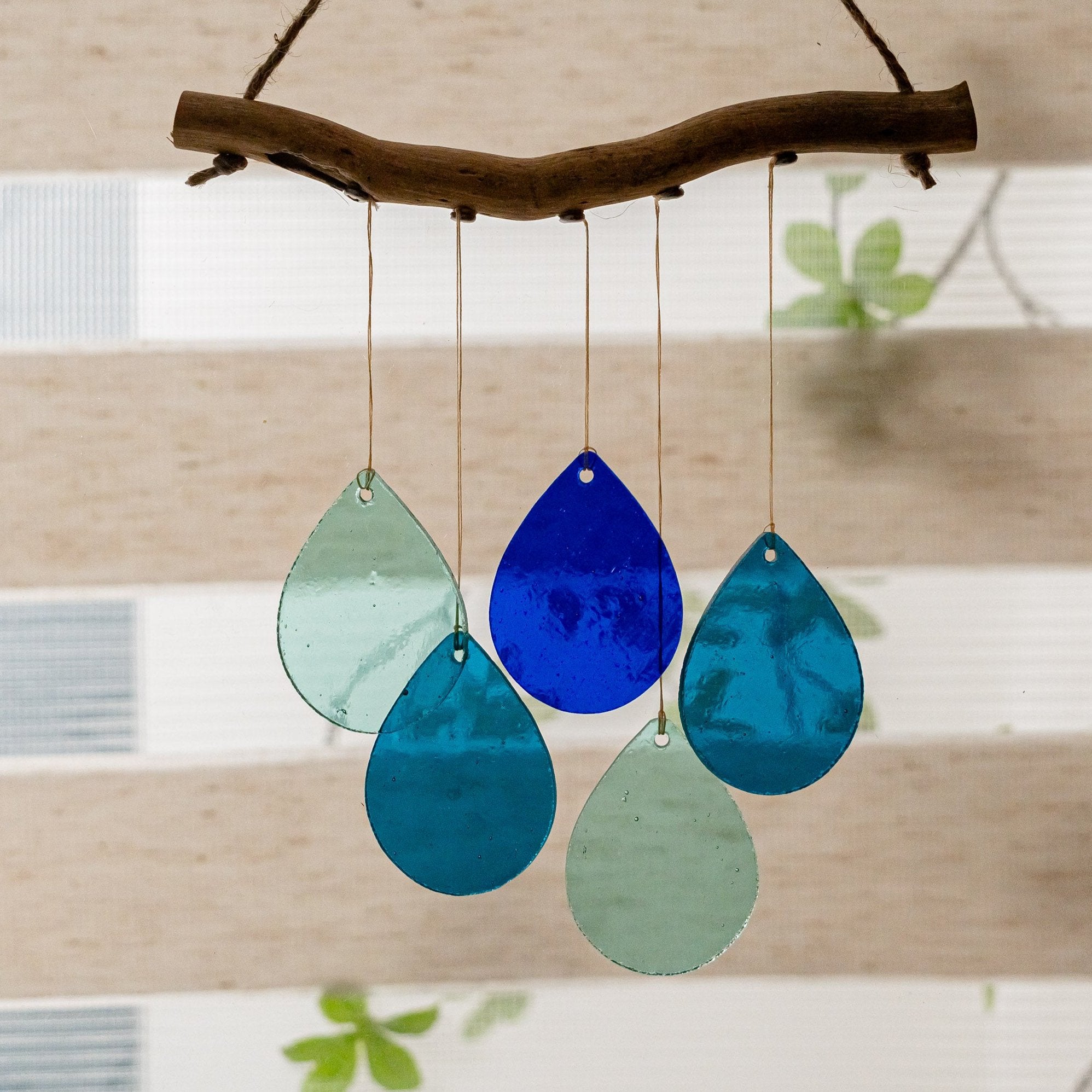 Vibrant Stained Glass Wind Chime for Window Elegance and Gift Inspiration