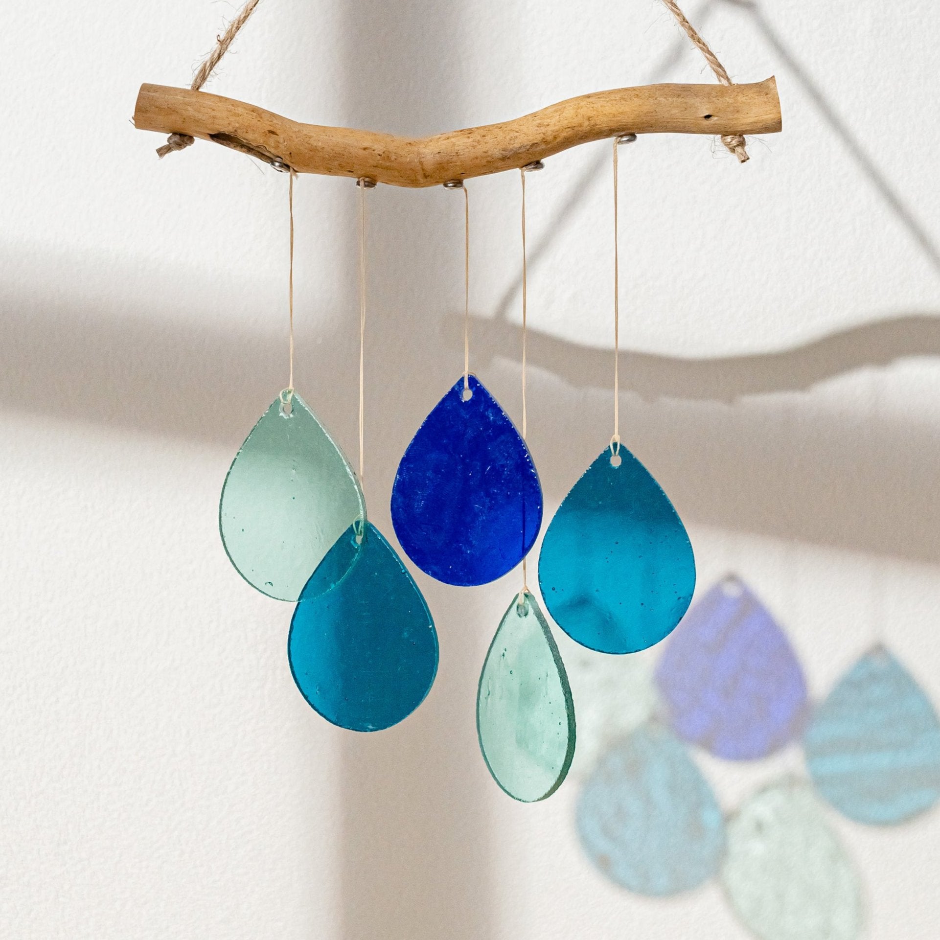 Colorful Stained Glass Wind Chime for Window Decoration and Gift Inspiration