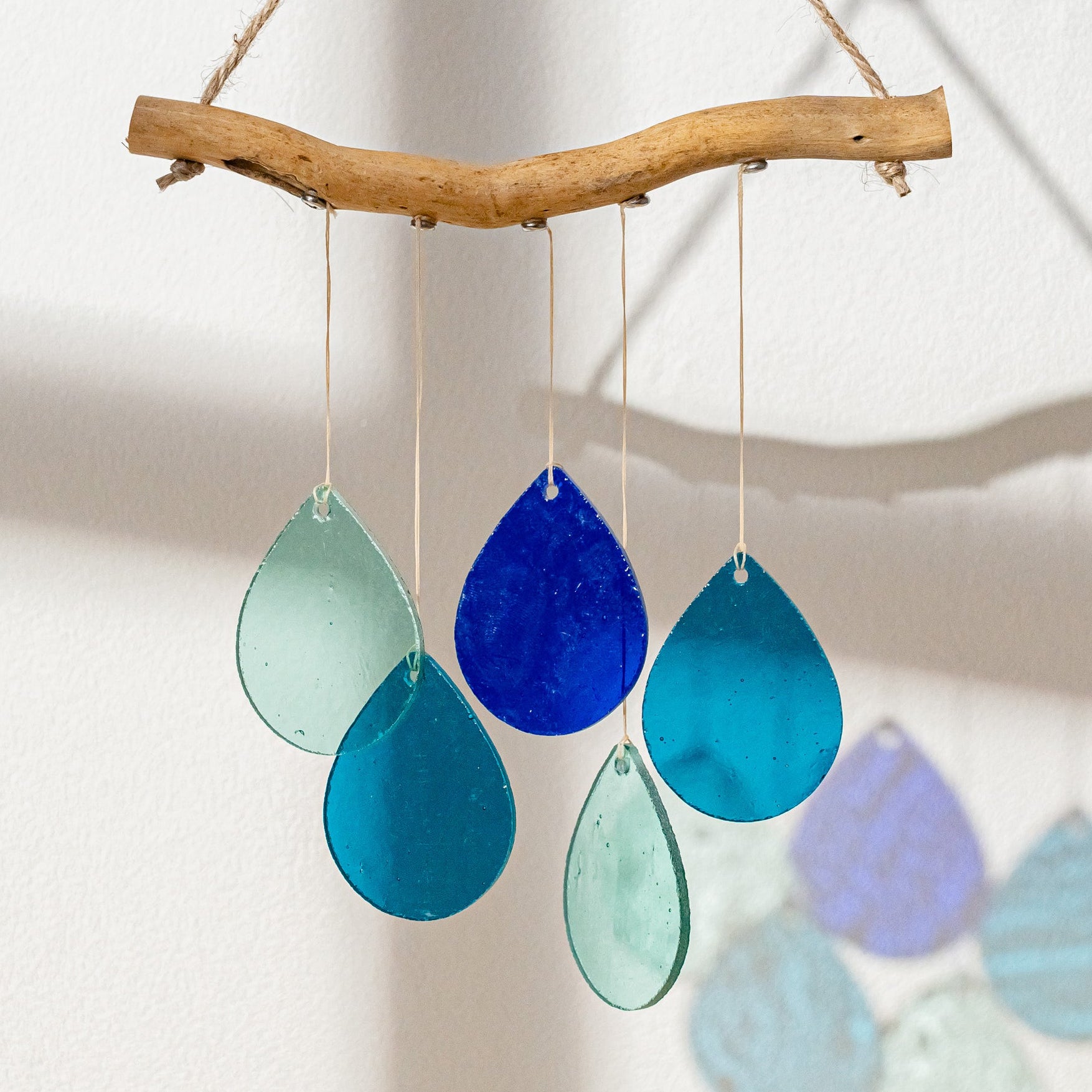 Stained Glass Wind Chimes, Beautiful glass wind chimes F69