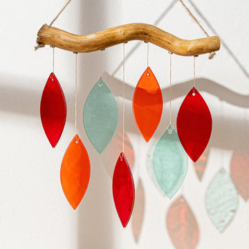 Stained Glass Wind Chime Decor, Window wind chimes F70