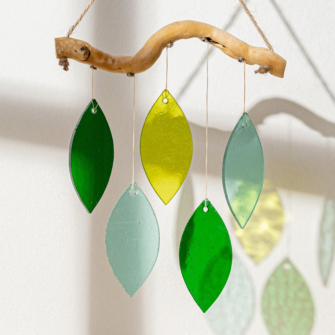 Stained Glass Wind Chime Decor, Boho style home and art F70