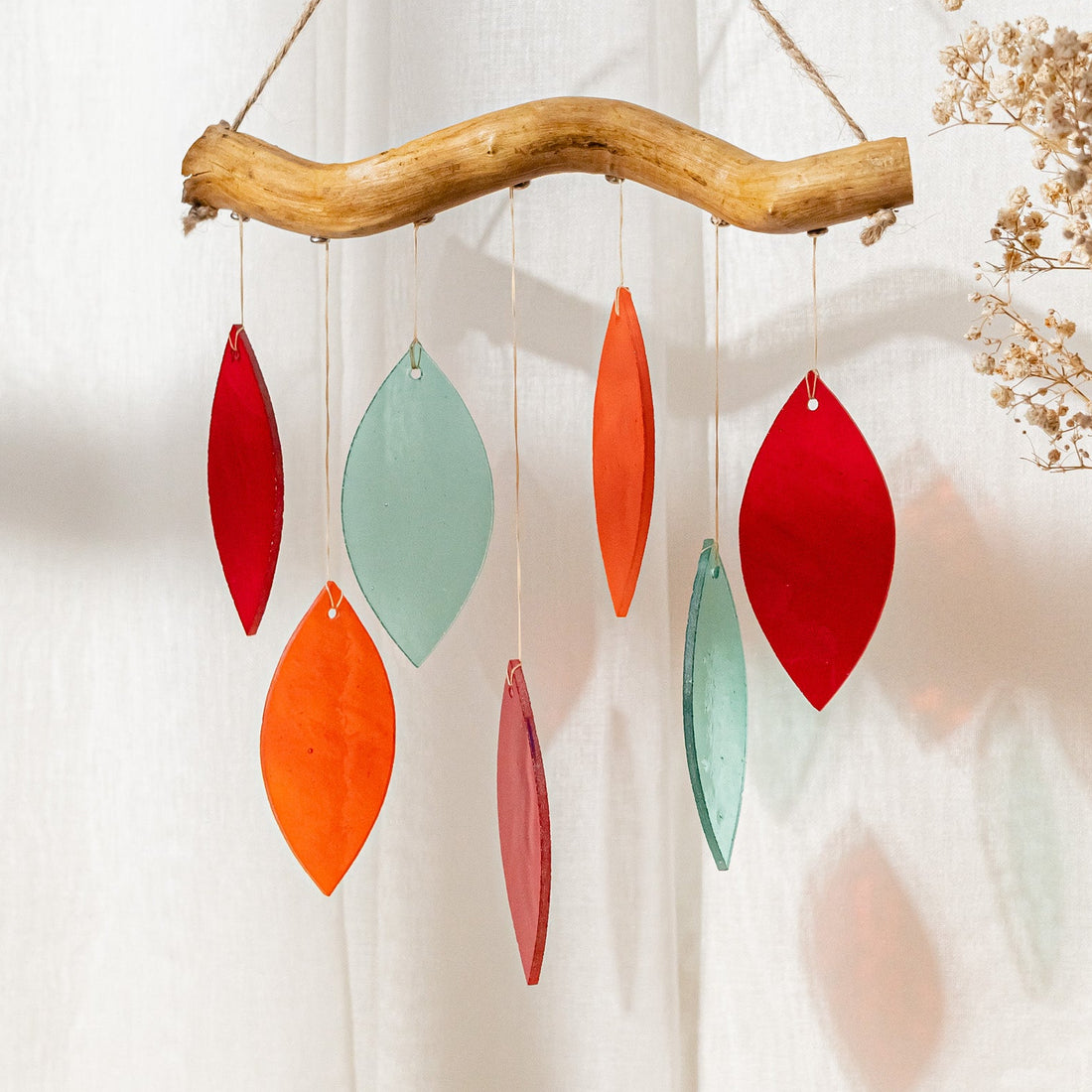 Stained Glass Wind Chime Decor, Window wind chimes F70