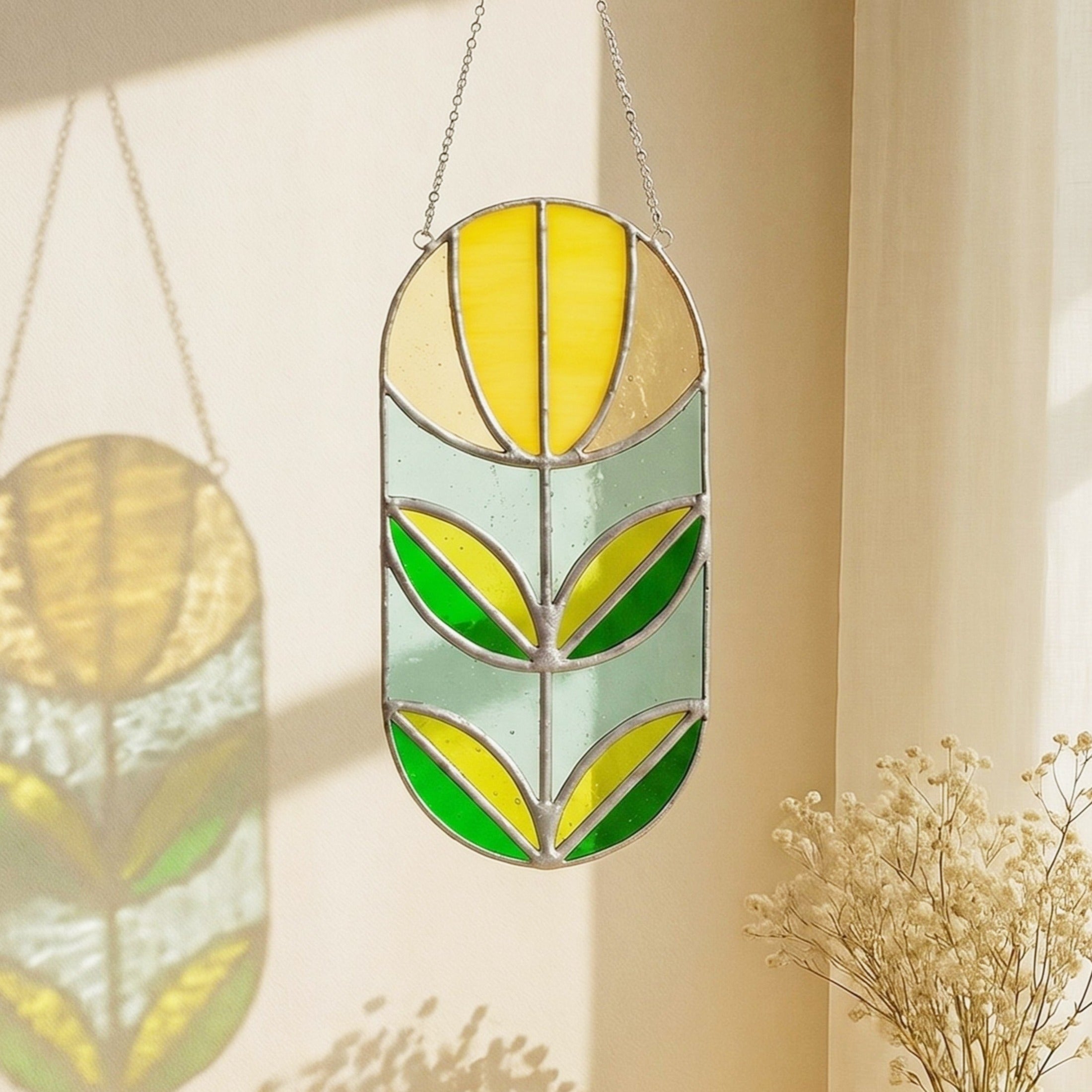 Stained Glass Abstract Suncatcher glass for Stained Glass Windows F71