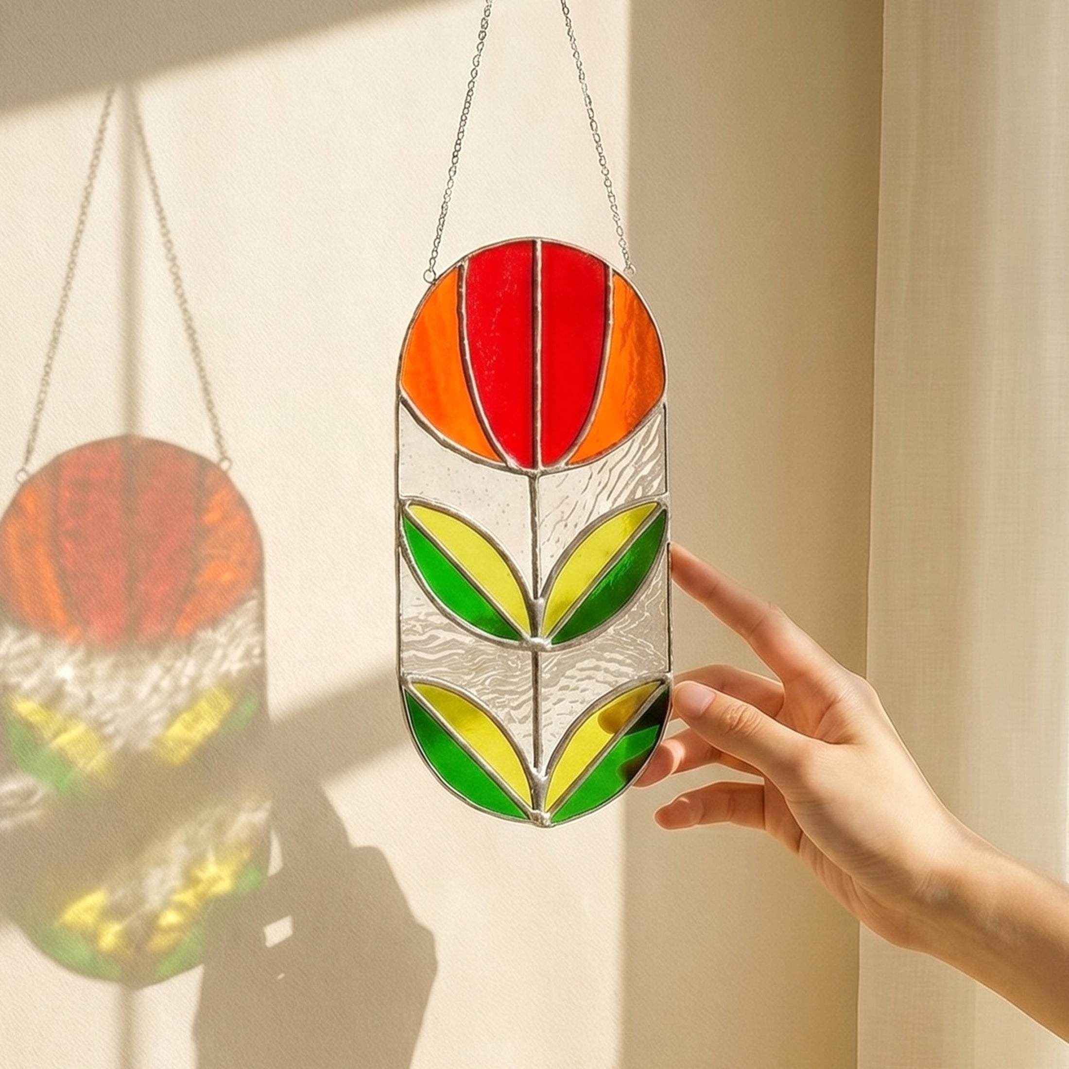 Stained Glass Abstract Suncatcher glass for Stained Glass Windows F71