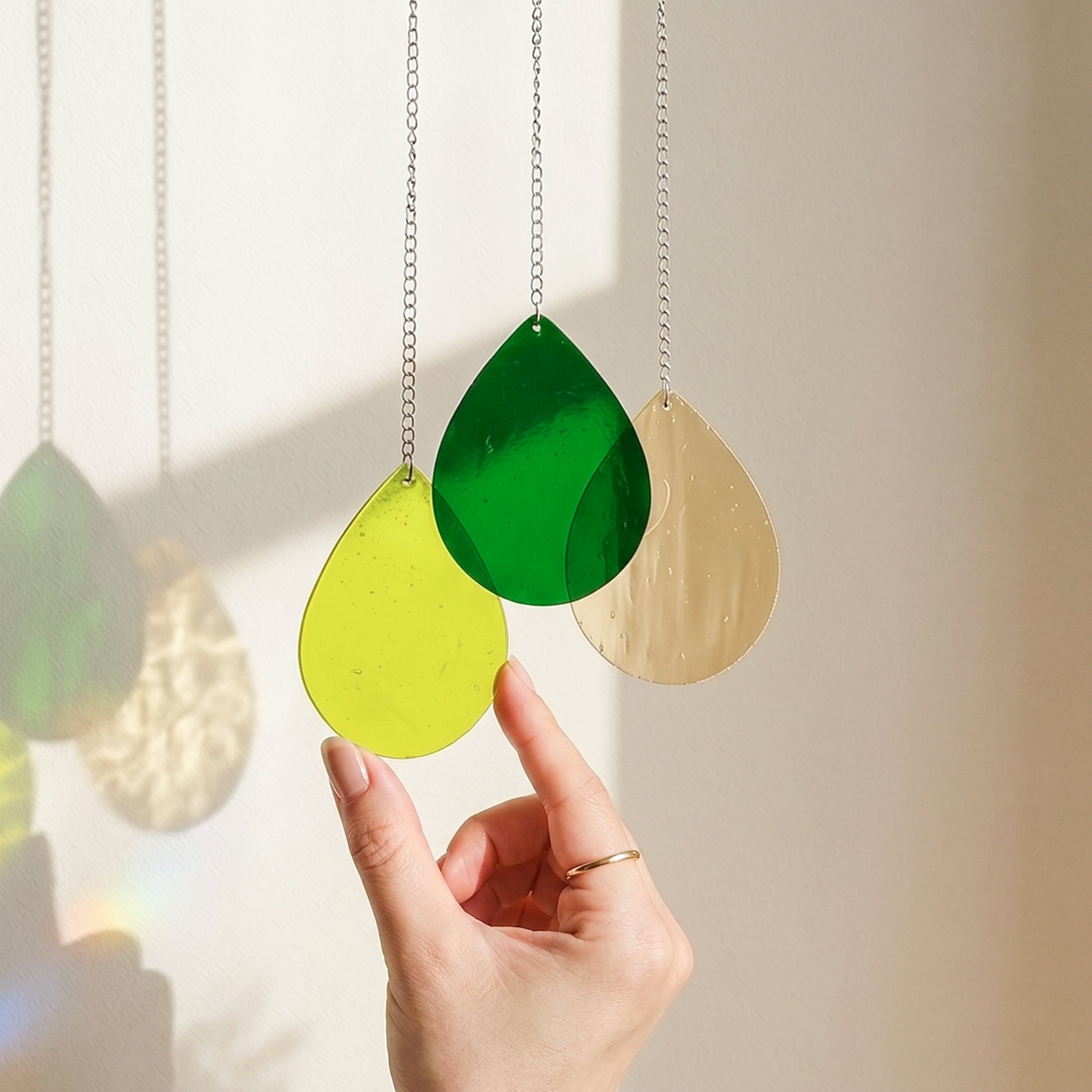 Stained Glass Droplets Suncatcher decor and Window Stained Glass F54
