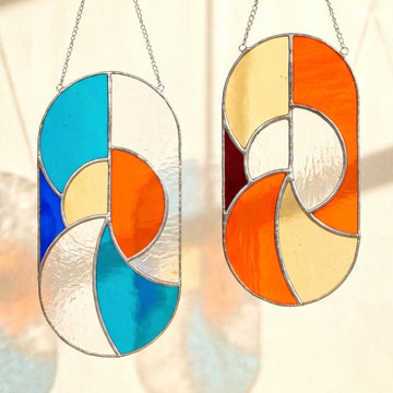 Stained Glass Abstract Suncatcher glass for Stained Glass F61