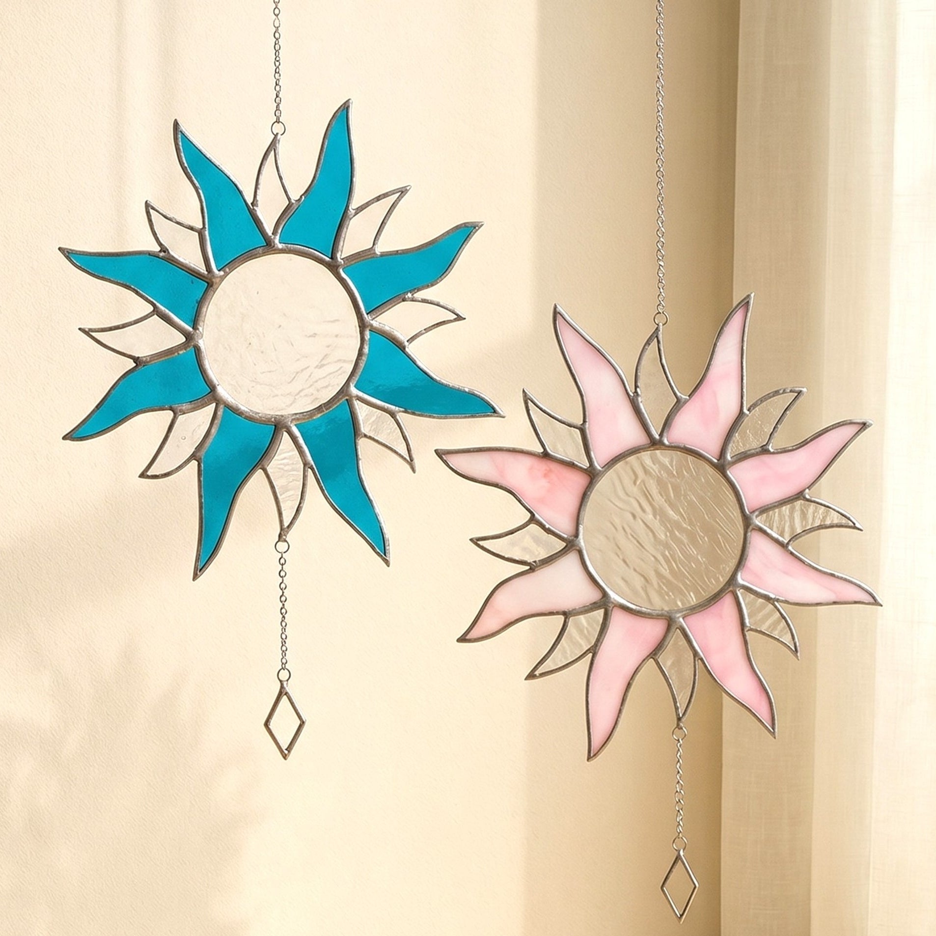 Sun Stained Glass decor and Wall Decor F18