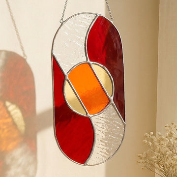 Stained Glass Abstract Suncatcher glass and Window Hangings F65