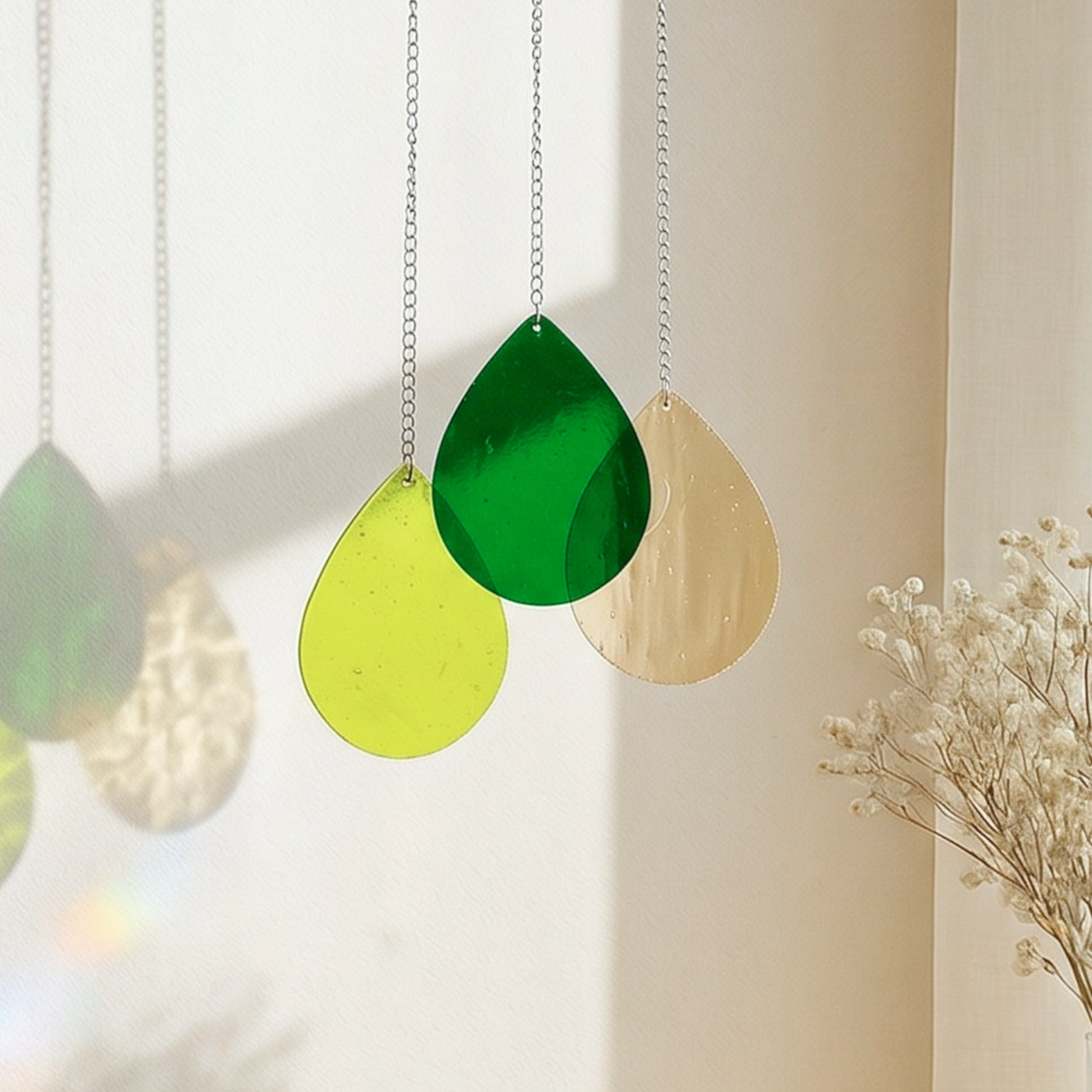Stained Glass Droplets Suncatcher decor and Window Stained Glass F54