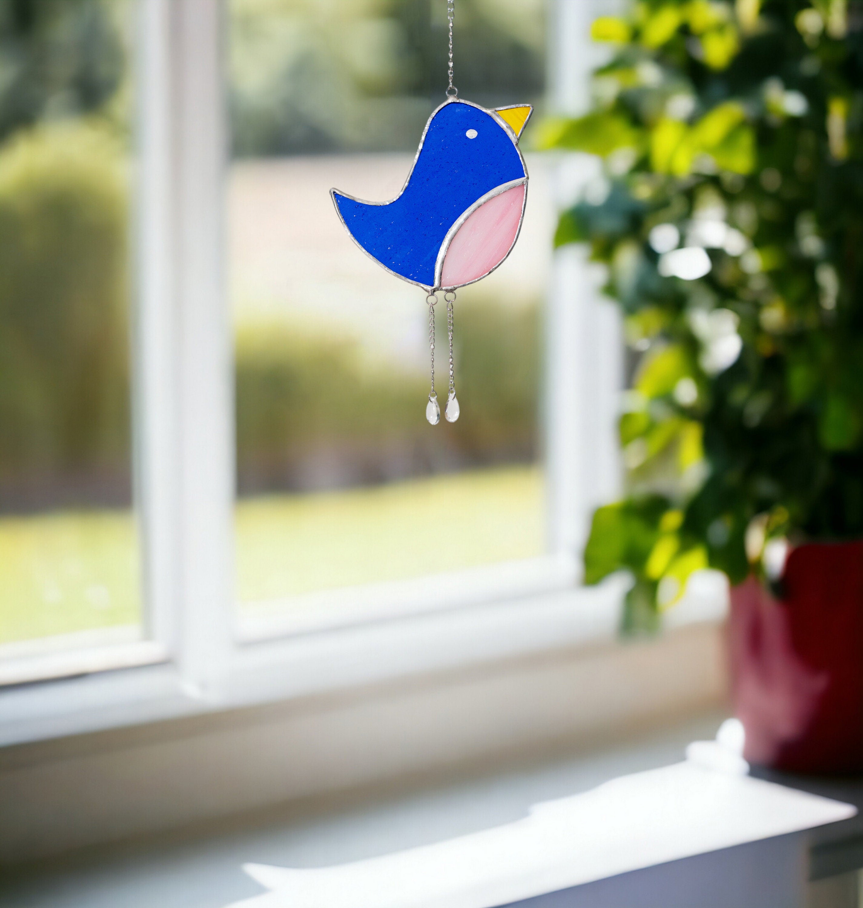 Bird Suncatcher Stained Glass, Stained glass suncatchers F15