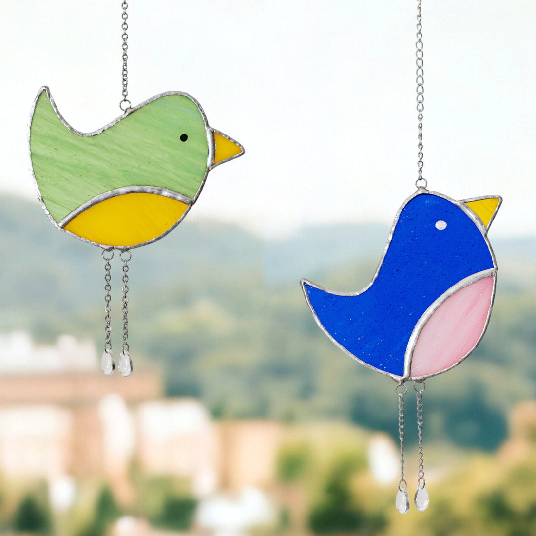 Bird Suncatcher Stained Glass for Stained glass suncatchers F15