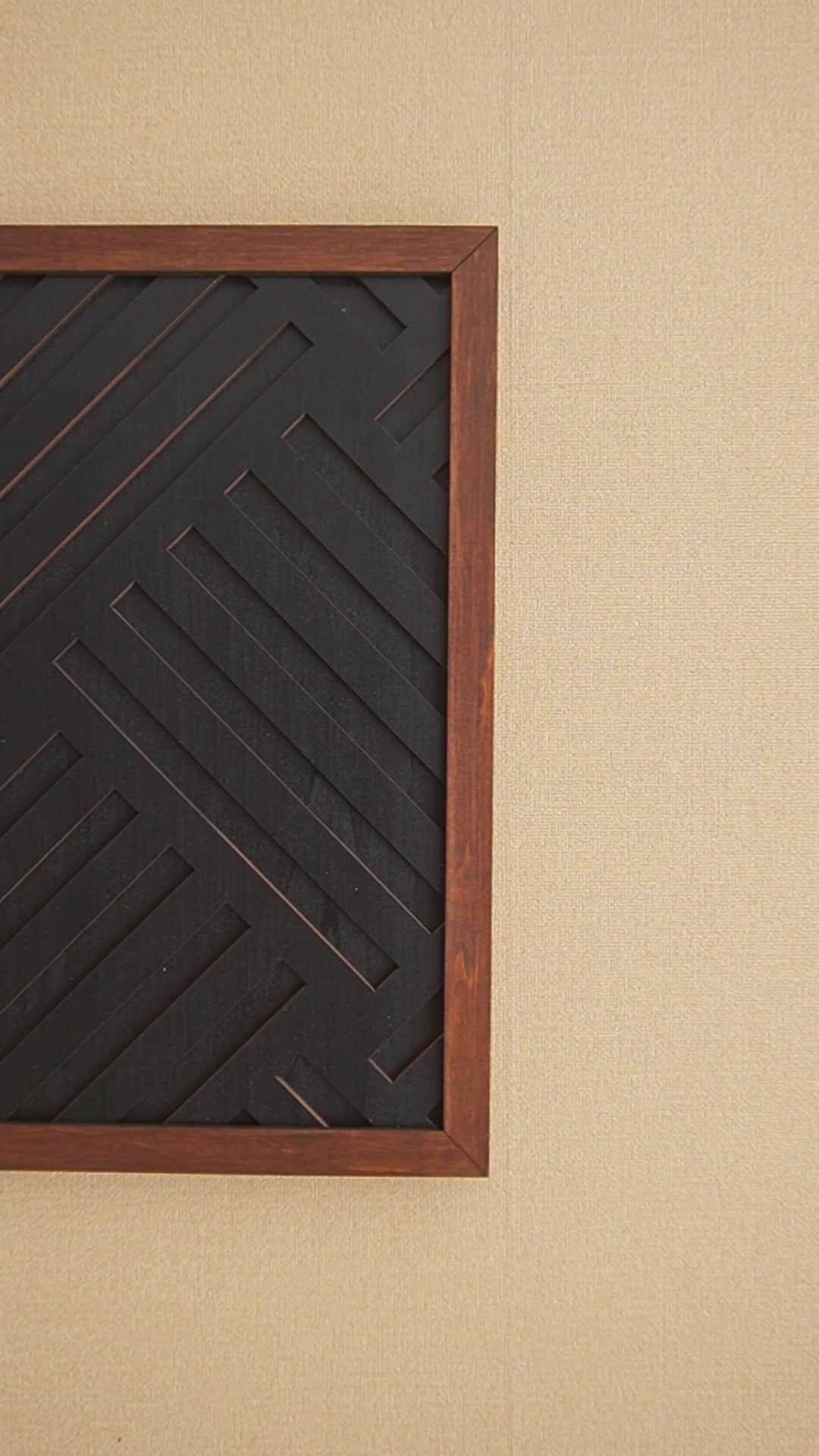 Wooden Geometric Wall Art Panel, Modern wall decor and art Y73