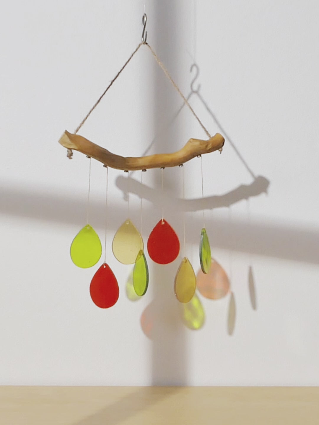 Stained Glass Wind Chimes for Window decor, art F69