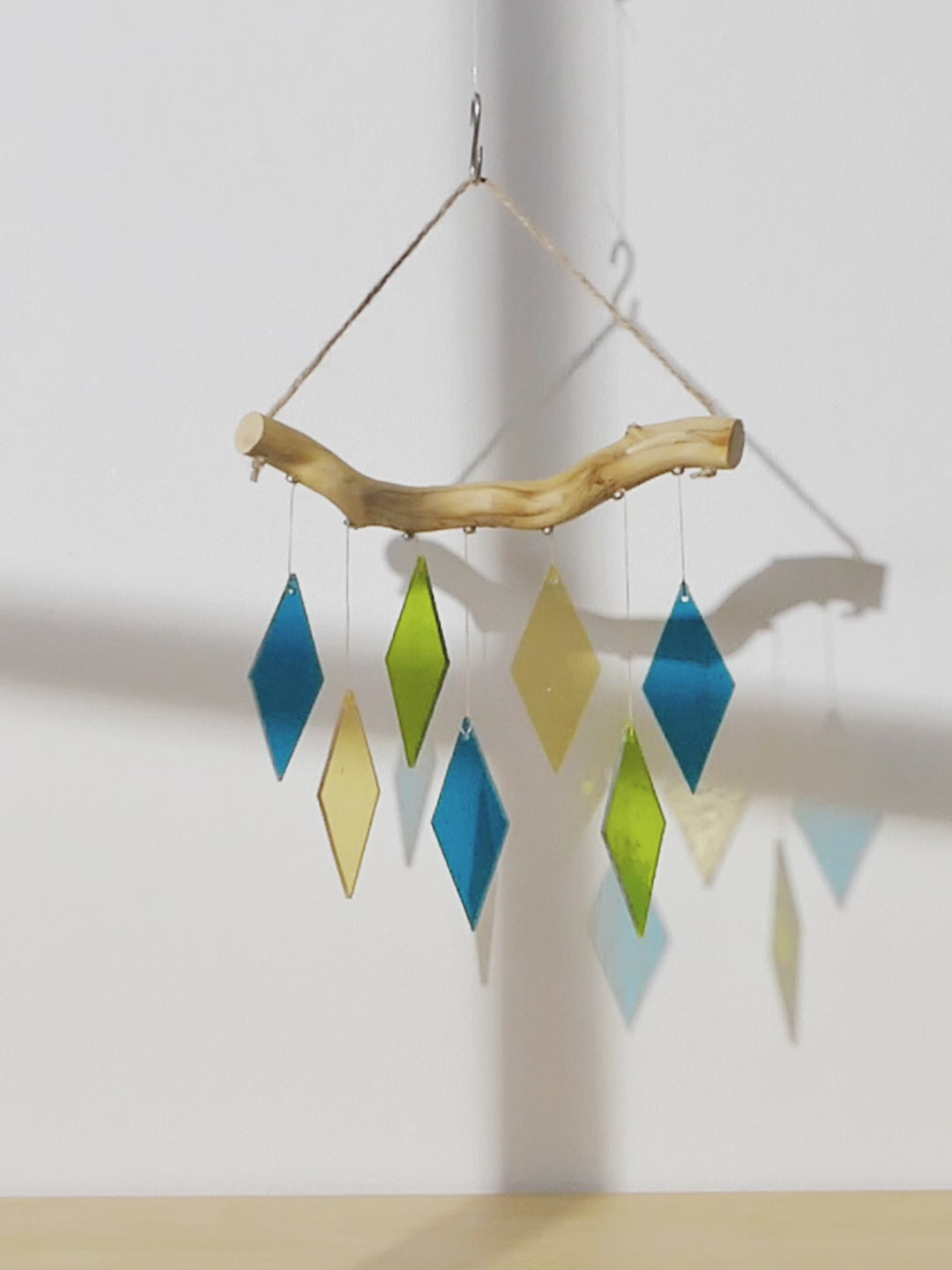Stained Glass Wind Chimes for Window decor, art F68