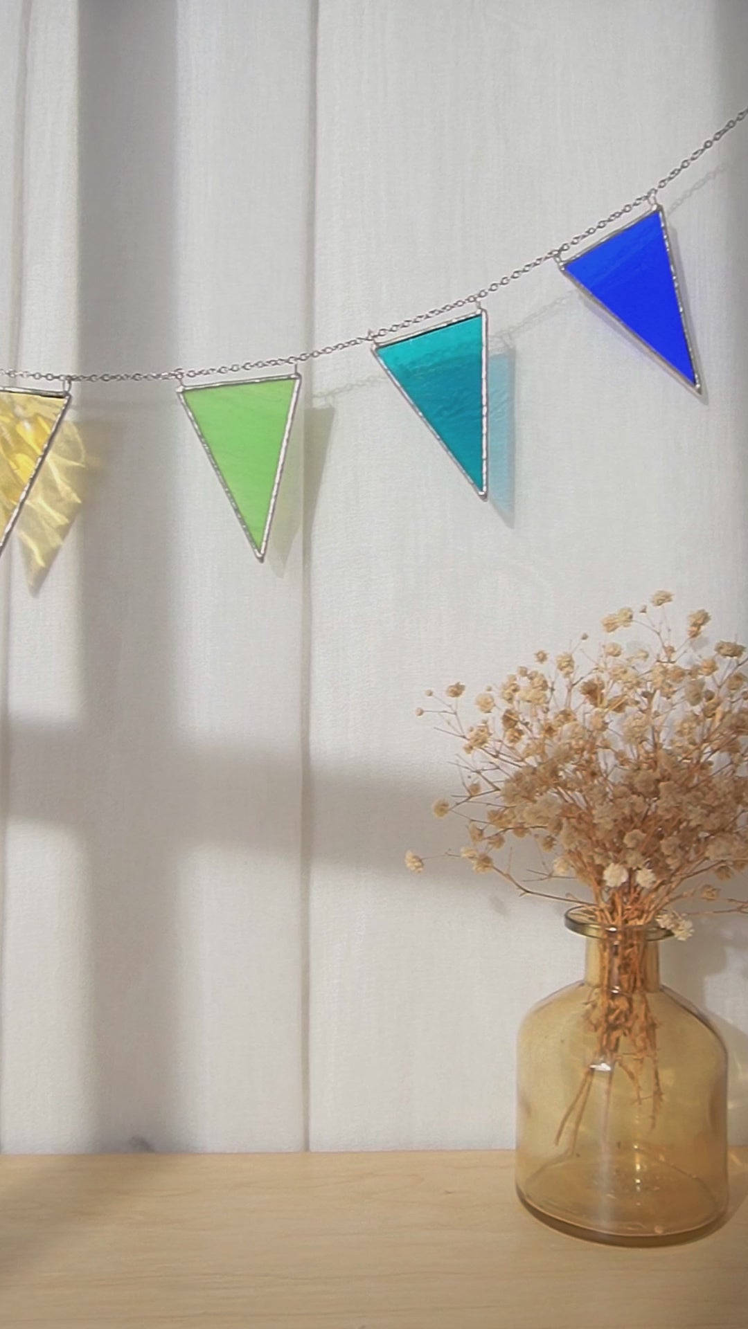 Flag Stained Glass Garland Glass for Stained Glass Garland F92