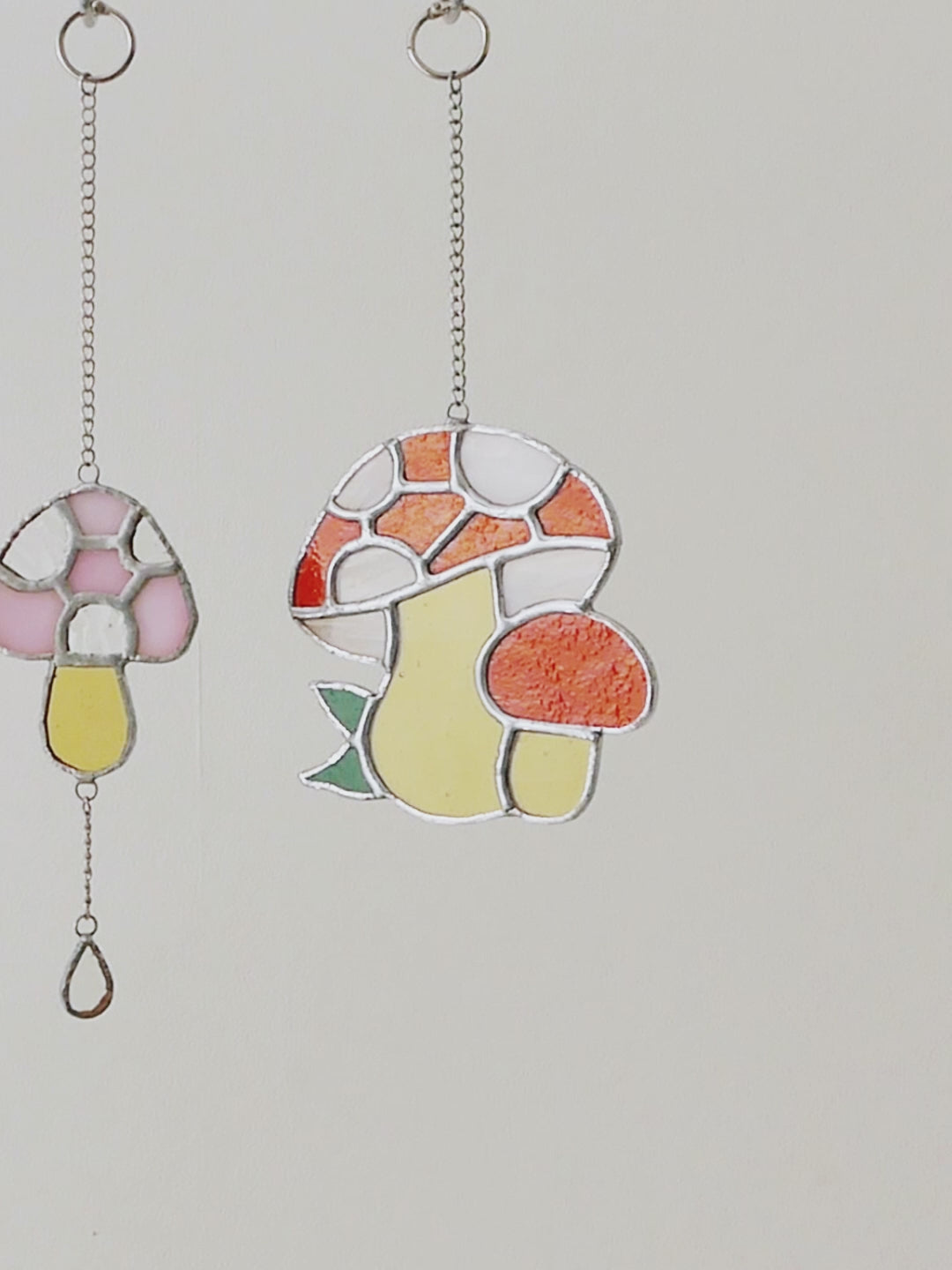 Mushroom Stained Glass decor and Plant Stained Glass F52