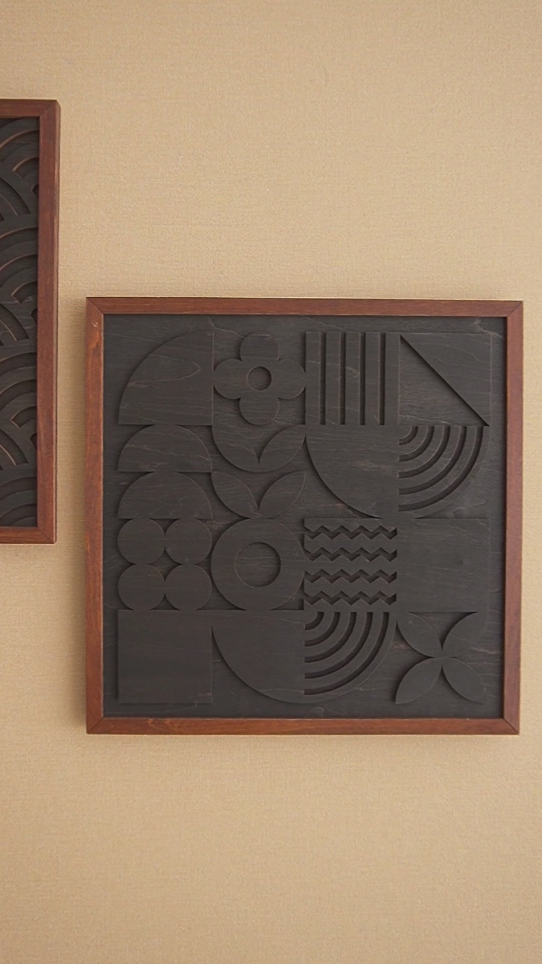 Wooden Modern Abstract Art for Geometric wall art, decor Y64