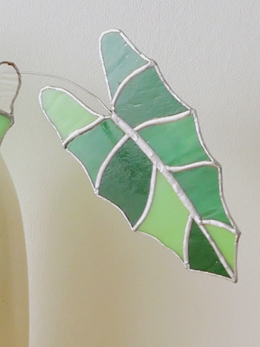 Monstera Leaf Stained Glass decor and Garden Decor F34